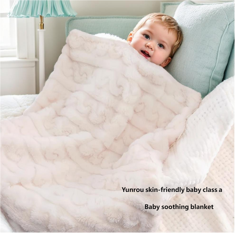 Thickened Double-Sided Water-Absorbent Office Air-Conditioning Quilt, Taffeta Velvet Throw Blanket, Coral Fleece Blanket_voghion.com
