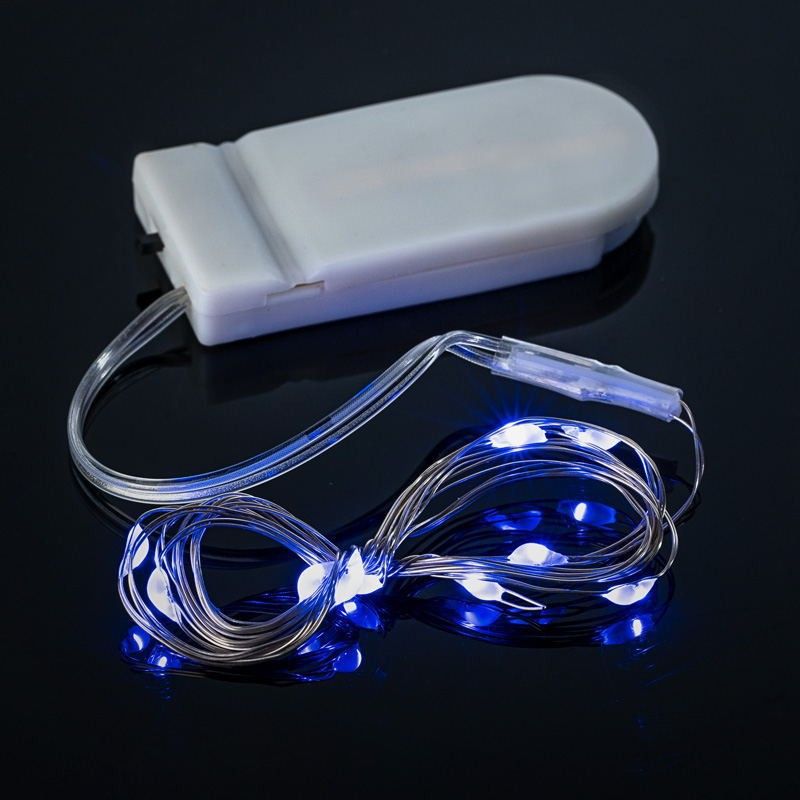 LED-Lichterketten für Geburtstagstortendekorationen – 1 m/2 m Lichterkette mit 3 Beleuchtungsmodi (10/20 LEDs pro Packung)_voghion.com