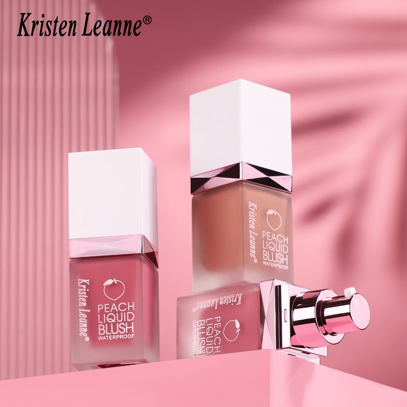 Blush lichid Kristen Leanne Natural Color, ruj mat catifelat delicat, de lungă durată_voghion.com