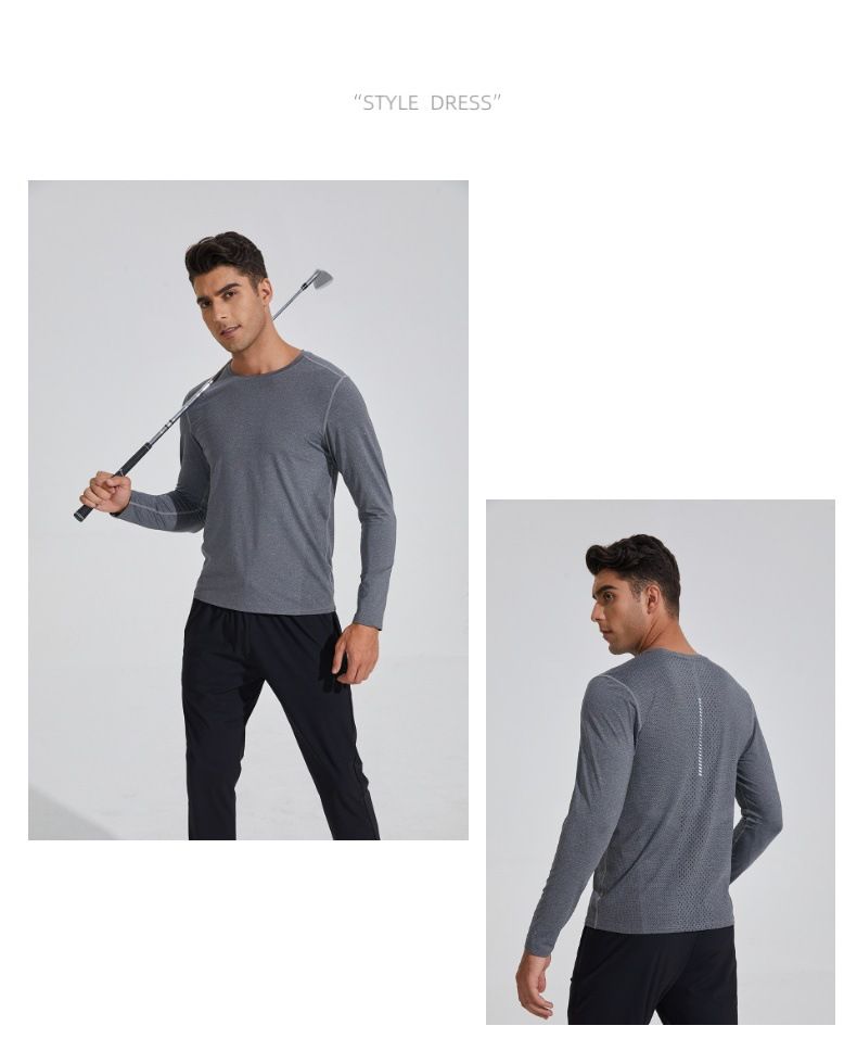 Spring And Autumn Casual Running Quick Drying Clothes, Fitness Tops, Elastic Basketball Training, Sweatshirt, Sports_voghion.com