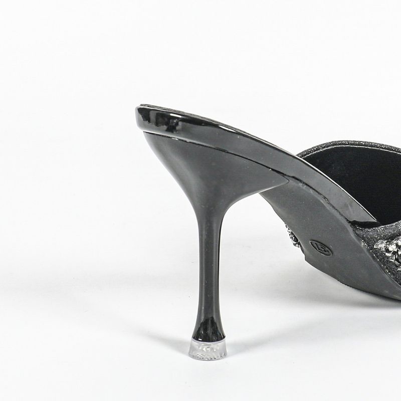 2025 New Summer Pointed Toe High Heel Mules For Women, Elegant Socialite Style_voghion.com