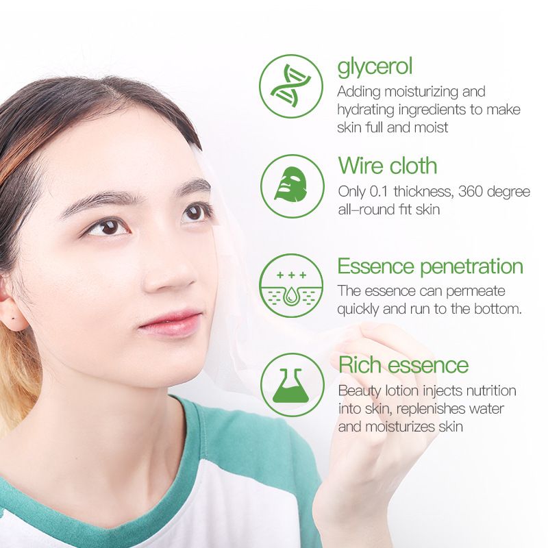 Mascarilla facial especial con paquete de tabletas hidratantes de miel ZOZU_voghion.com