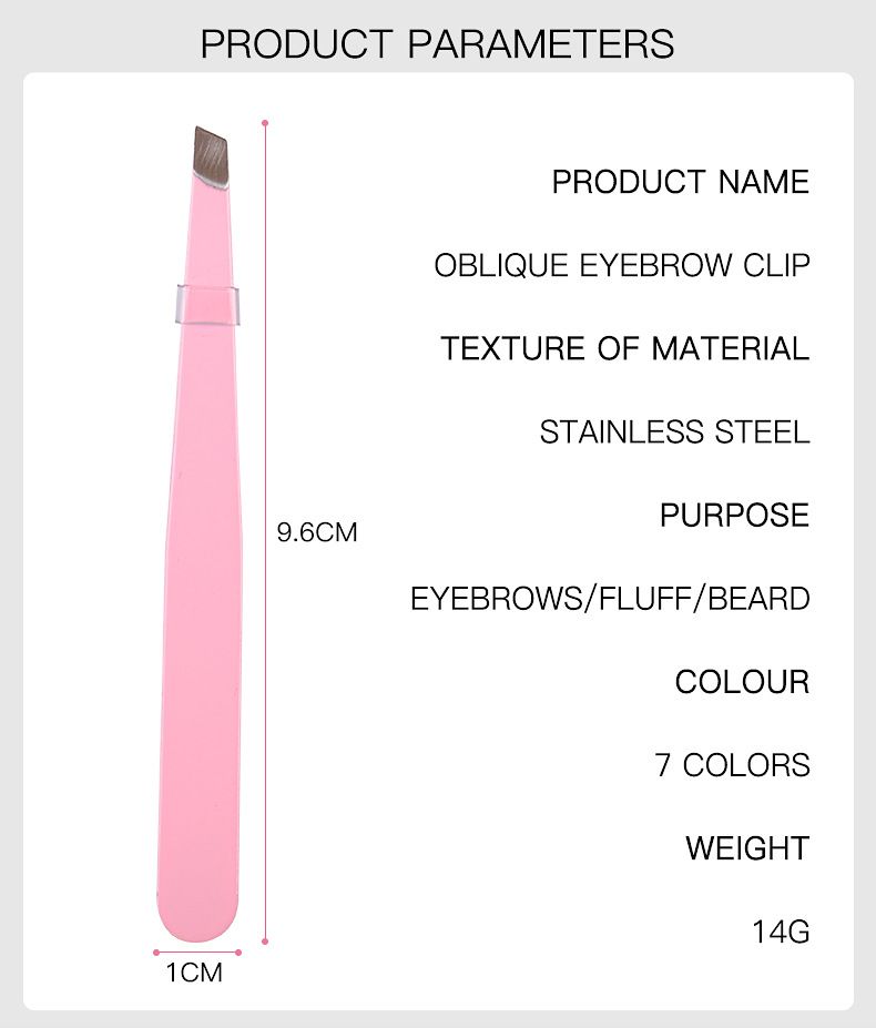 Pince à sourcils en acier inoxydable, recourbe-cils, pince à sourcils, beauté, soins de la peau, outils de maquillage, extracteur de cheveux_voghion.com