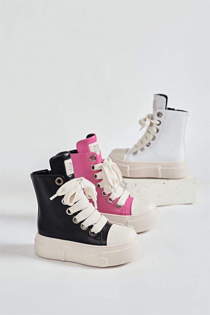 Herrskor Stor storlek Damskor Skor Par High Top Sneakers Supply All Match Tjock botten förhöjning Herrskor_voghion.com