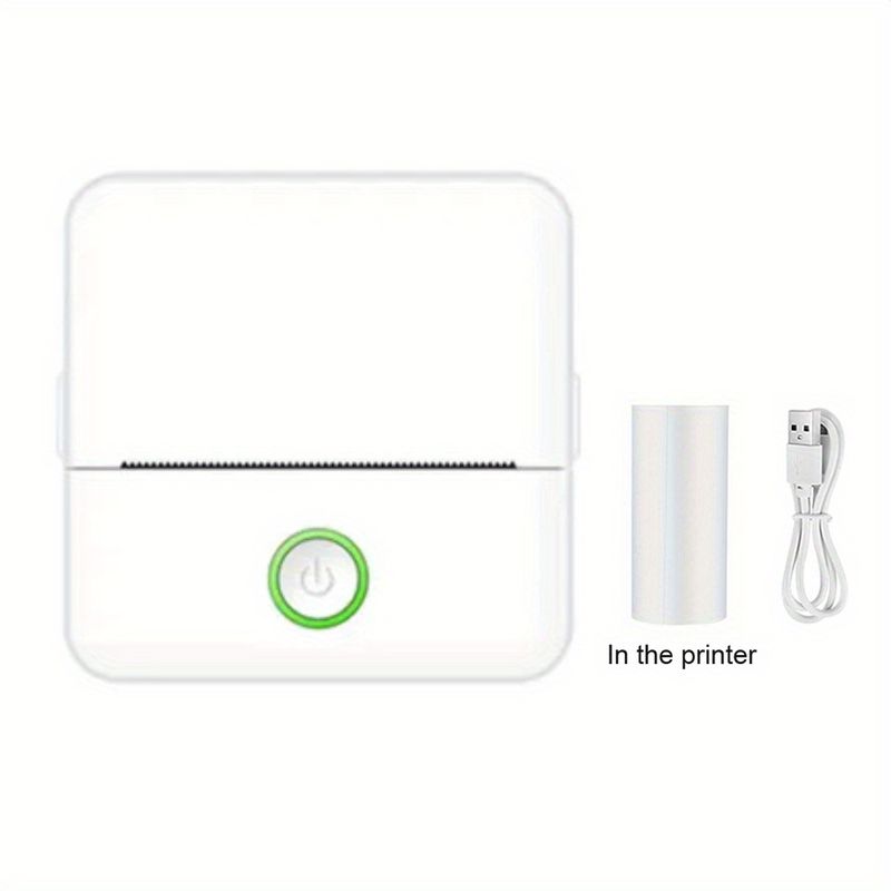 Mini printeris, pārnēsājams uzlīmju termoprinteris, beztintes kabatas fotoprinteris, mācību printeris attēliem, fotoattēliem, žurnāliem, DIY_voghion.com