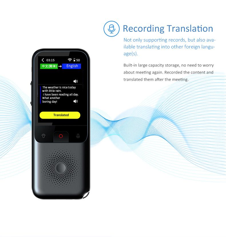 T11 Intelligenter Sprachübersetzer, 10 Länder, offline, 134 Sprachen, WLAN, Fotoaufzeichnung, intelligente Sprachübersetzungsmaschine_voghion.com