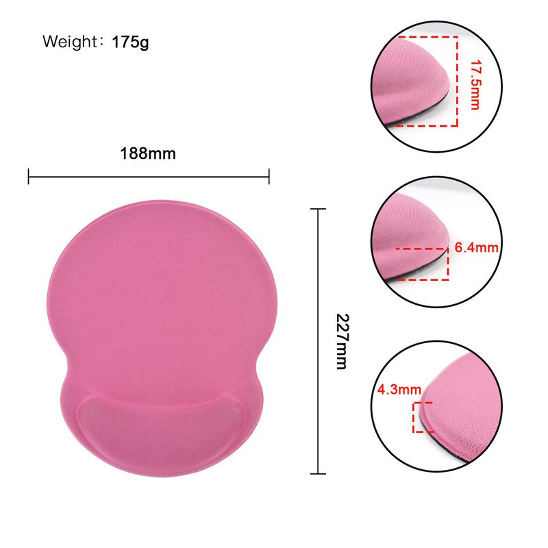 Hulu rubber wrist guard pad, gaming hand support, office specific advertising memory cotton mouse pad_voghion.com