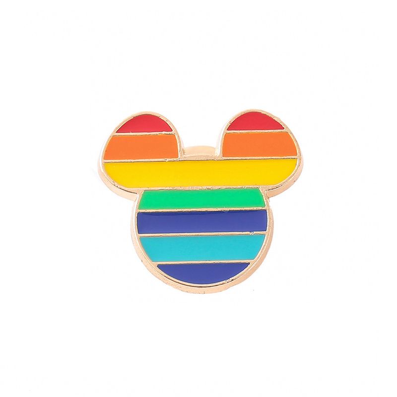 Ljubezensko pismo značka kreativna kovinska mavrični most srce broška ovratnik pin dodatki_voghion.com