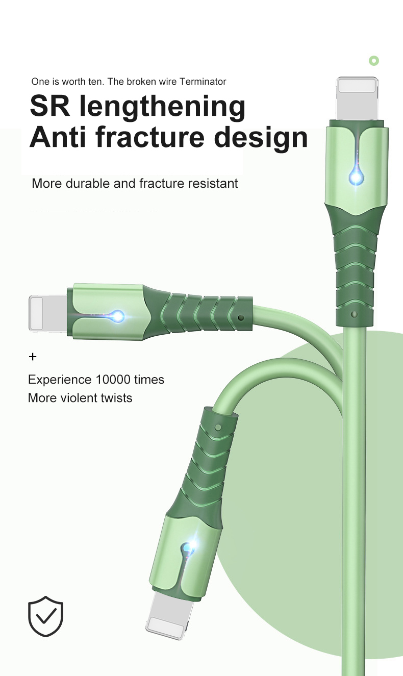 5A 8-poliges USB-Kabel für iPhone 14 13 12 Mini 12 Pro Max X XR 11 XS 8 7 6s Flüssigsilikon-Ladekabel für Mo_voghion.com