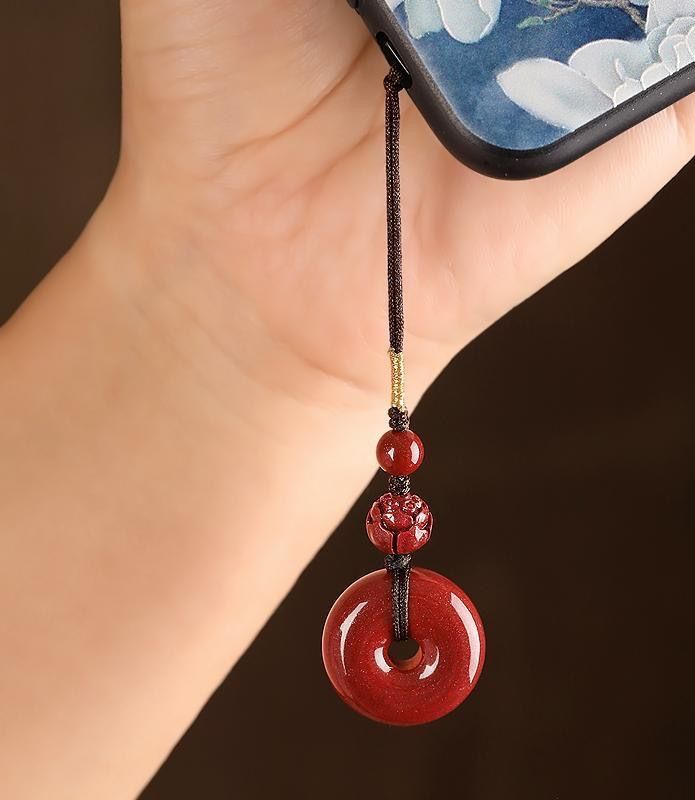 Catena per telefono con fibbia della pace, portachiavi creativo per auto, chiavetta USB, ciondolo, stile coppia_voghion.com