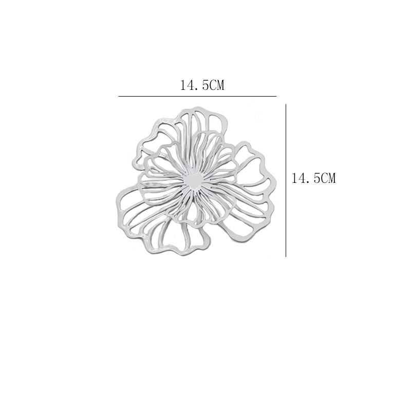 Iron wall decoration with multi-color double-layer floral wall hanging metal hollow wall decoration Wall hanging_voghion.com