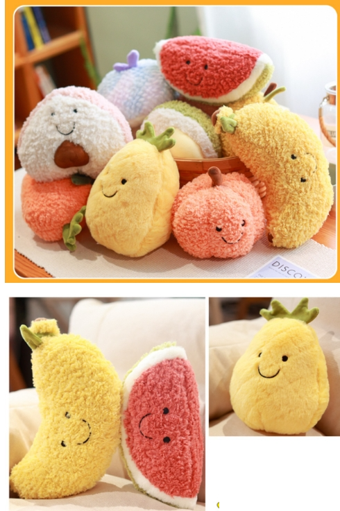 Giocattolo Frutta bambola anguria fragola durian peluche 8 pollici bambola artiglio regalo di compleanno per bambini_voghion.com
