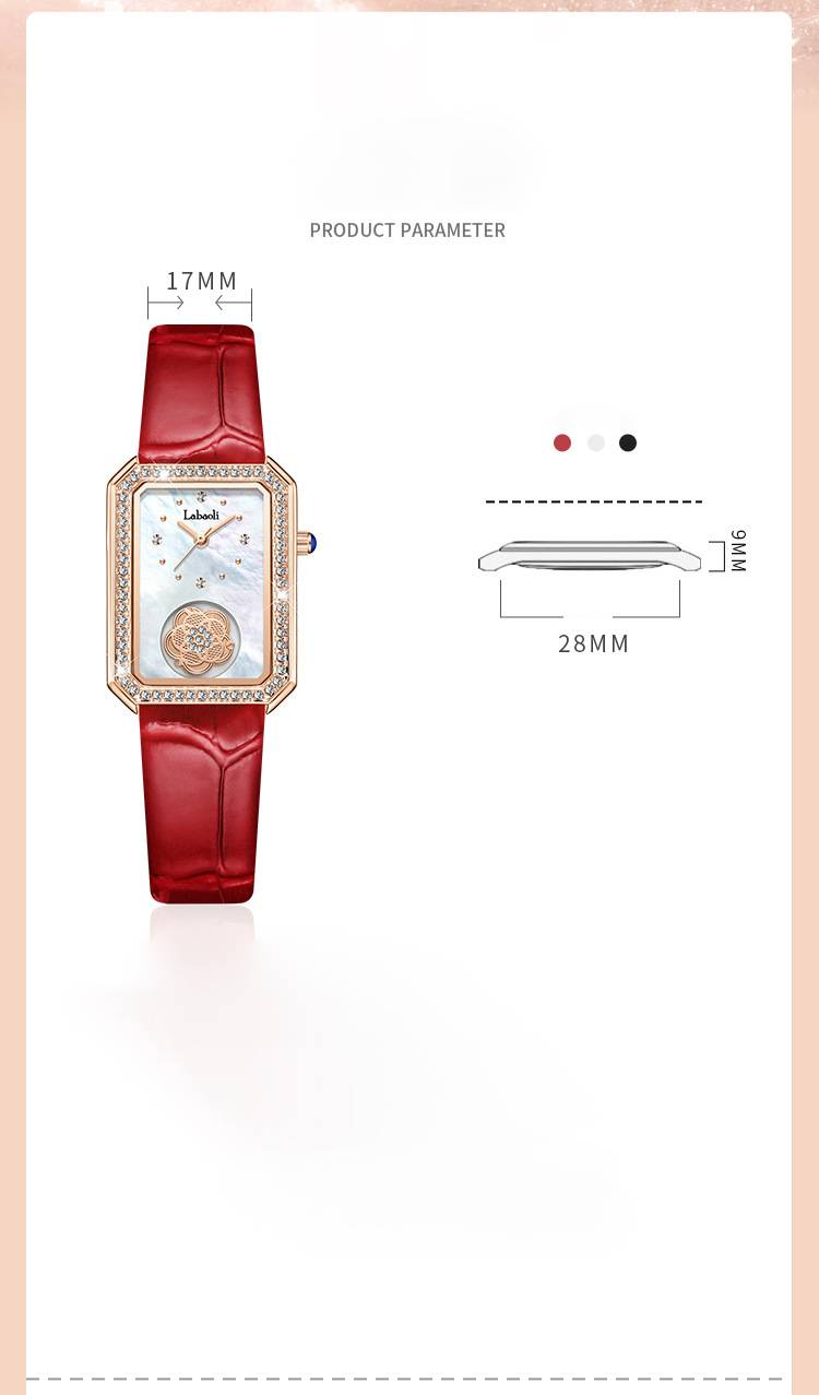 Orologi rettangolari per donna, moda, lusso, cristallo, orologio analogico al quarzo quadrato, cinturino in pelle, casual, business, elegante, orologi da polso_voghion.com