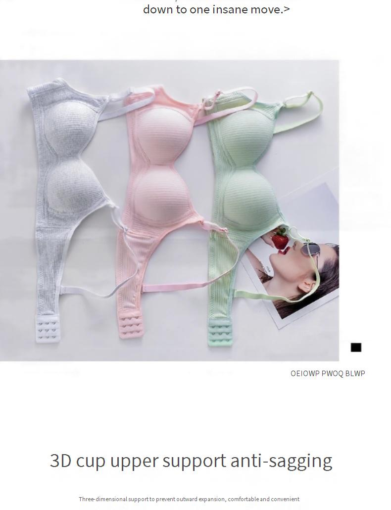 Intimo da donna, per ragazze delle superiori, senza bordo, per studentesse universitarie, in puro cotone, con arricciature, sottile, per lo sviluppo del ciclo mestruale, con riparazione laterale, piccolo reggiseno_voghion.com
