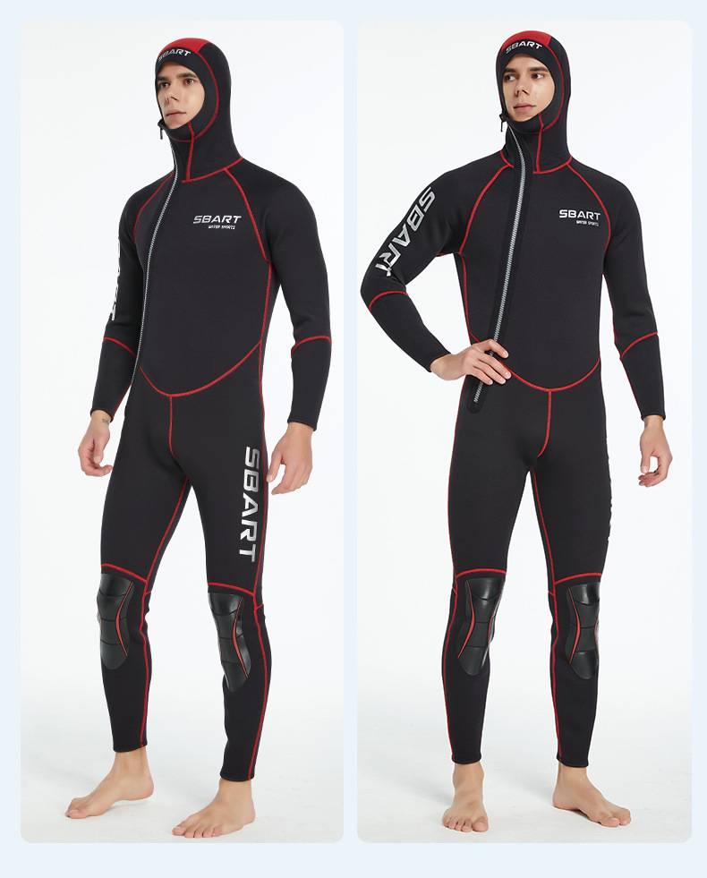 Trajes de buceo de 3 mm, trajes de buceo gruesos para hombre y mujer, trajes de baño húmedos con capucha para hombre, trajes de surf, trajes anti-medusas_voghion.com