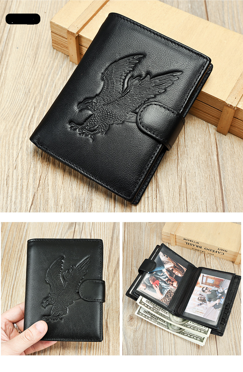 Men’s Bags Leather Wallet Men's Genuine Leather Passport Document Leather Case First Layer Cowhide Multifunctional Men's Wallet_voghion.com