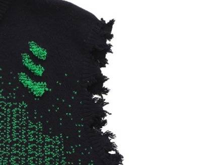 Unisex Distressed Knit Vest – Oversized Streetwear Sleeveless Sweater (M-XXL, Raw-Edge Detailing, Acrylic Jacquard, Layering Essential For Fall)_voghion.com