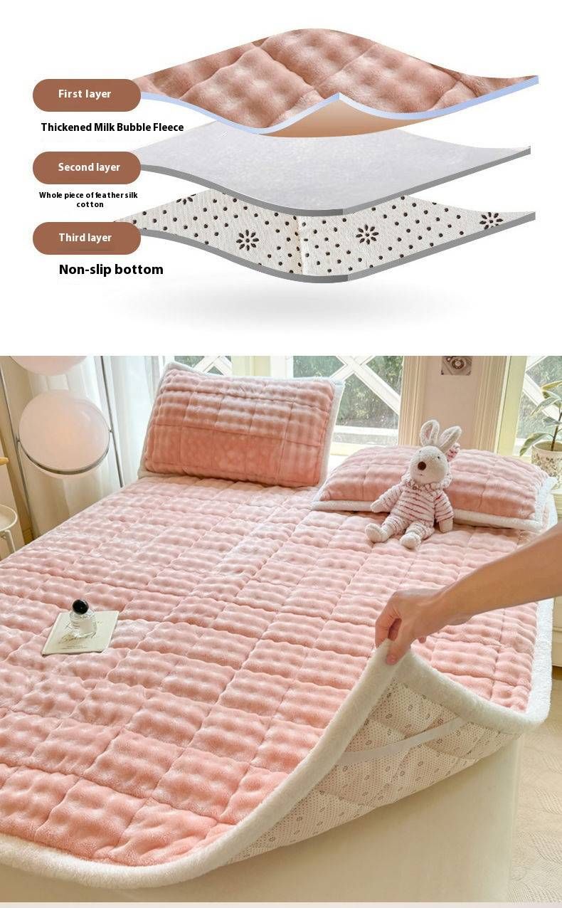Set coprimaterasso in pelliccia di alta qualità - Biancheria da letto in pile a bolle ultra morbida e calda per la casa e il dormitorio (varie misure e colori, comfort felino)_voghion.com