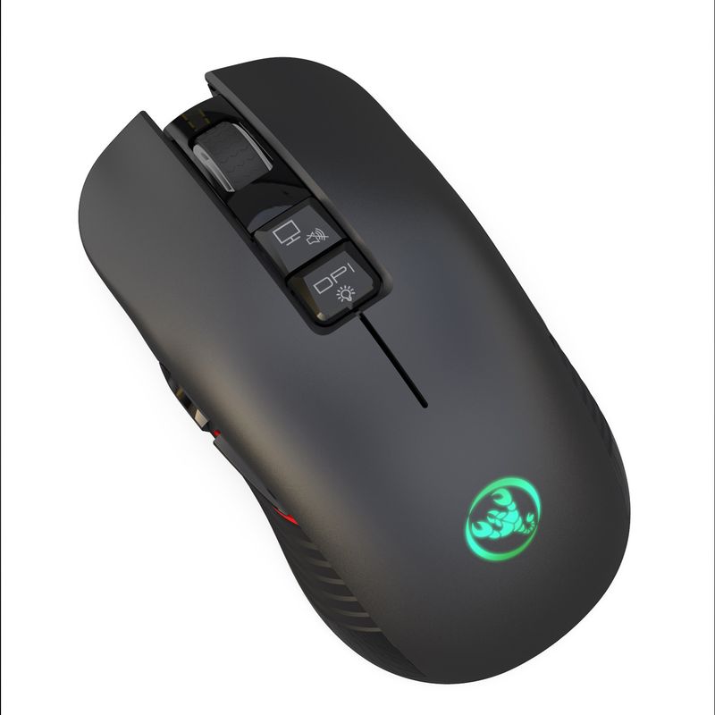 Neu T30 Wiederaufladbare Drahtlose 3600dpi Einstellbare Bunte Glow Spiel 7D Maus mit Licht_voghion.com
