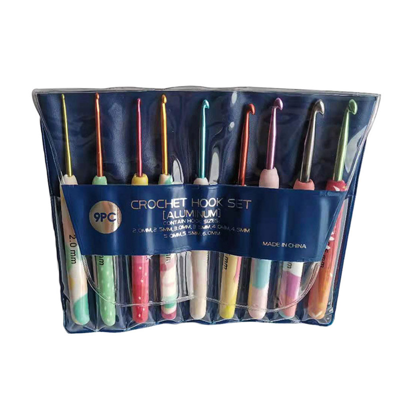 Strickwerkzeuge Pullovernadeln weiche Keramikgriffe farbige Häkelnadeln weiche Griffe Häkelnähwerkzeuge_voghion.com