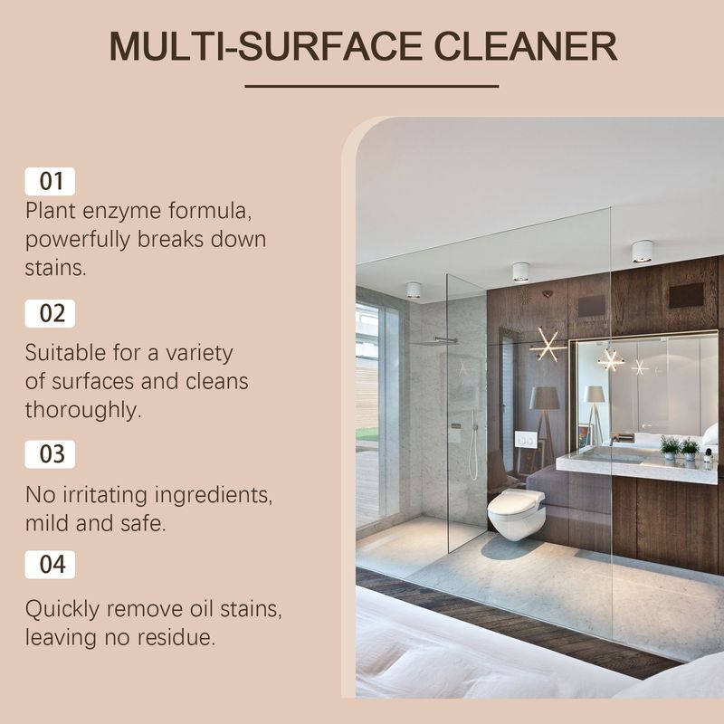 Jakehoe Multi-Surface Cleaner Kitchen Range Hood Sink Countertop Stain Removal Multi-Effect Cleaner_voghion.com