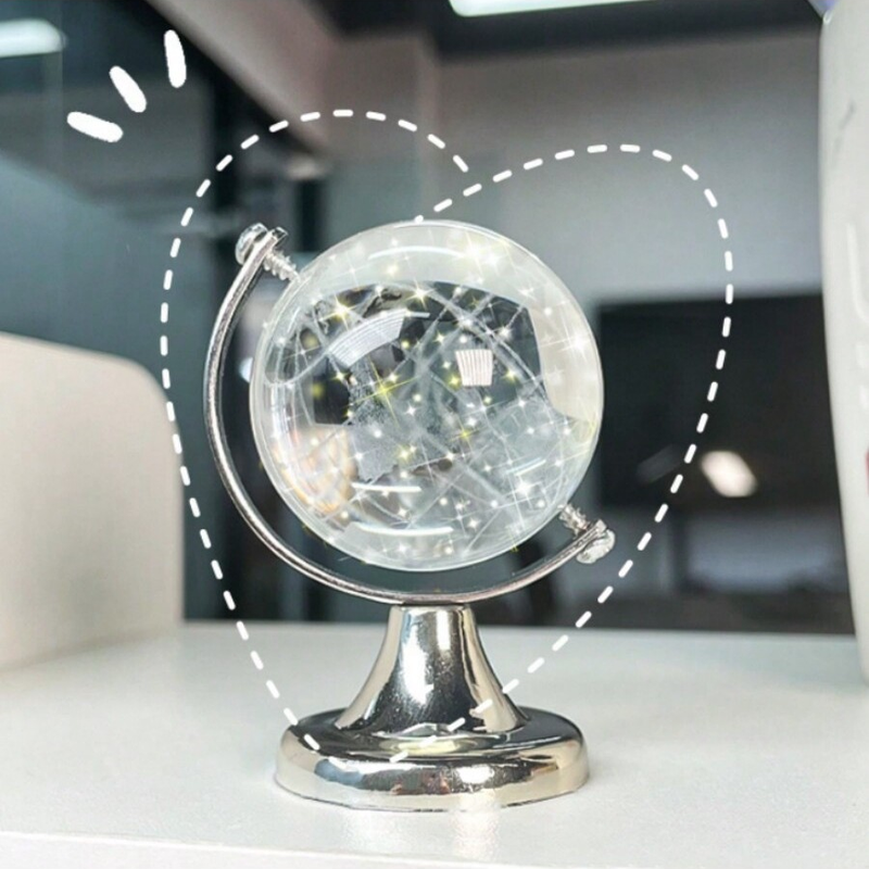 1 mini globo de cristal con relieve retro, bonito globo para decoración de escritorio, regalo de cumpleaños_voghion.com