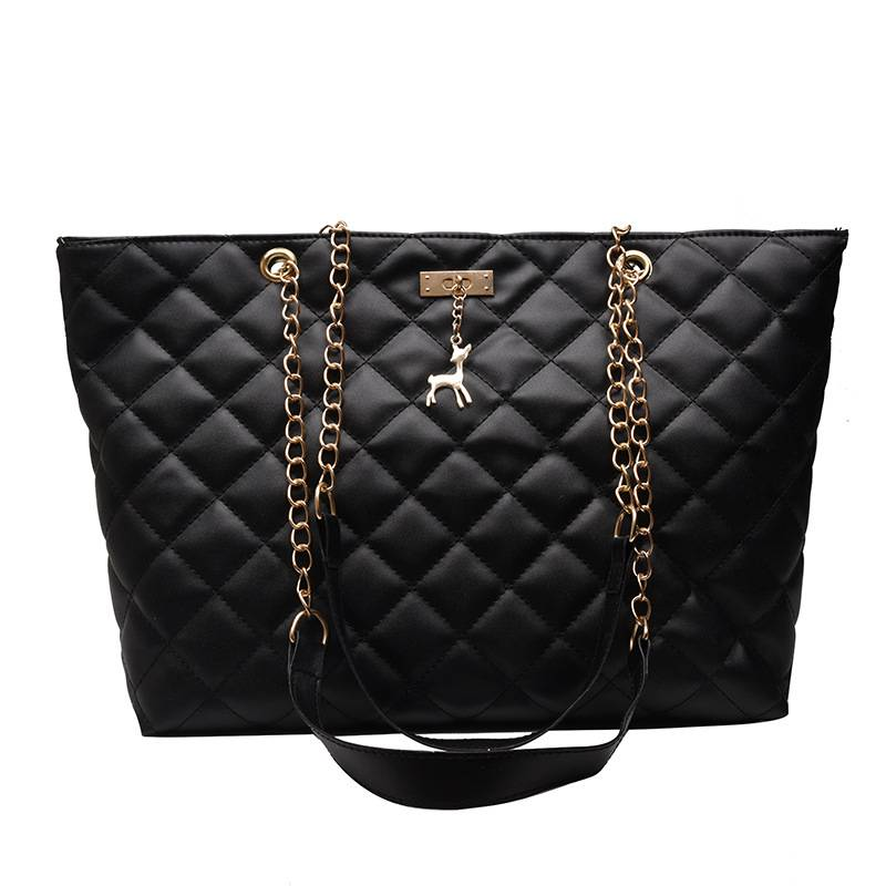 Women's Bags New Embroidery Rhombus Chain Large Bag Messenger Bag Large Capacity Bag Deer Shoulder Bag Wholesale Bag_voghion.com
