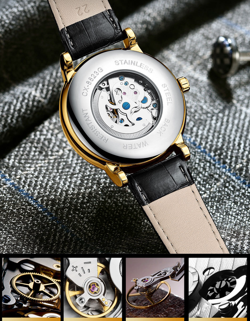 Heren Holle Automatische Mechanische Horloge Zakelijke Mode Glow-in-the-dark Waterdicht Mechanisch Horloge_voghion.com