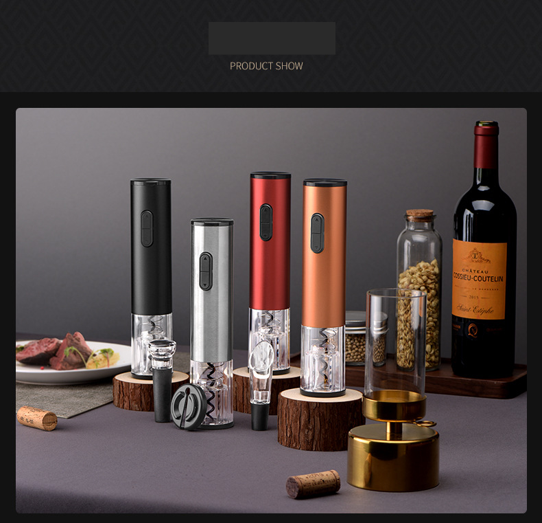 Apribottiglie per vino classico in acciaio inossidabile, apribottiglie elettrico automatico per vino_voghion.com