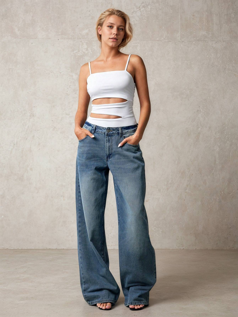 Women's Summer Jumpsuit Sexy Hollow Out Design Sleeveless Romper With High Waist_voghion.com