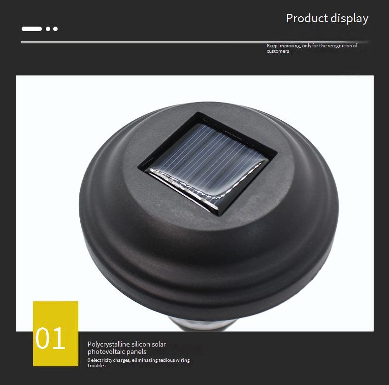 Solarbetriebene Gartenleuchten, wasserdichte LED-Landschaftswegleuchten für die Außendekoration mit warmen/bunten Lichtoptionen_voghion.com