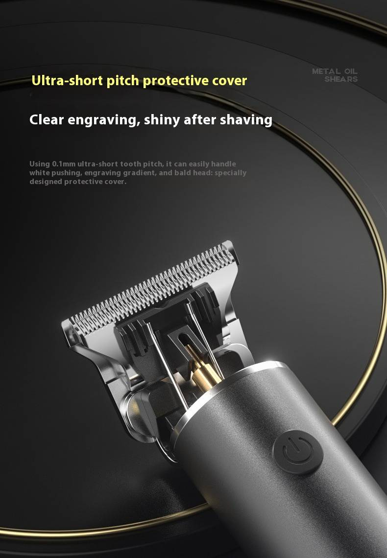 Professioneller Haarschneider – Kabelloser Trimmer aus Titan mit LCD-Display, ultraleisen Motor und Schnellladung Typ C für Männer, Frauen und Haustiere_voghion.com