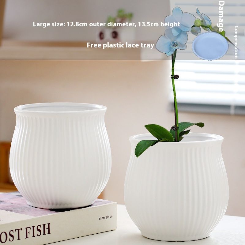 Elegantes Blumentopf-Set aus Keramik – handgefertigte dekorative Pflanzgefäße für Zuhause, Büro und Garten (verschiedene Größen und Stile)_voghion.com