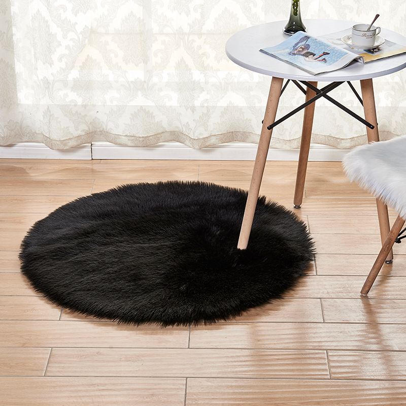 Golden Snow Fox® Premium Acrylic Round Rug – Ultra-Soft Machine-Woven Carpet In 17 Colors (Hypoallergenic, Non-Shedding, Stain-Resistant)_voghion.com