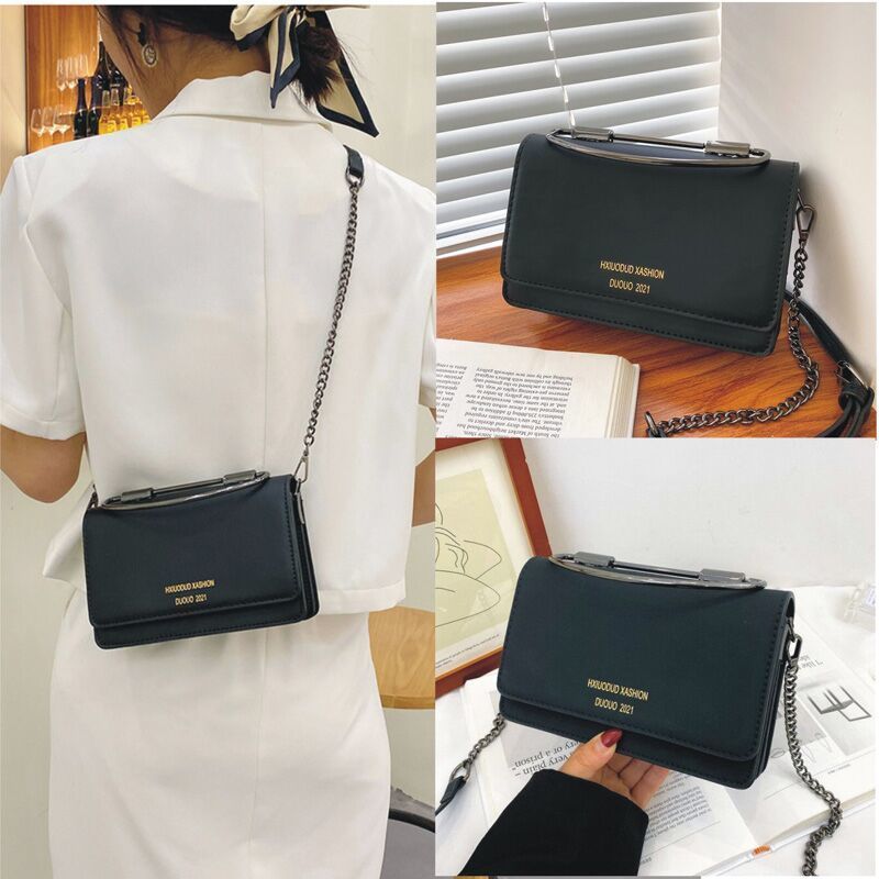 Borsa a tracolla piccola opaca da donna con catena francese di alta moda, versatile e popolare, estiva 2025_voghion.com