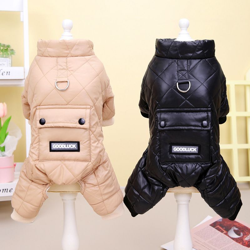 Abbigliamento per cani, cappotto per animali, impermeabile da neve, autunno e inverno, nuovo articolo 22, cappotto in cotone a quattro zampe di buona fortuna_voghion.com