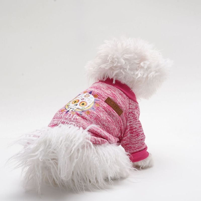 Halloween Teddy Kostüm Kürbis Pullover Hoodie Haustier Hund Katze Kleidung Herbst Winter Stil_voghion.com