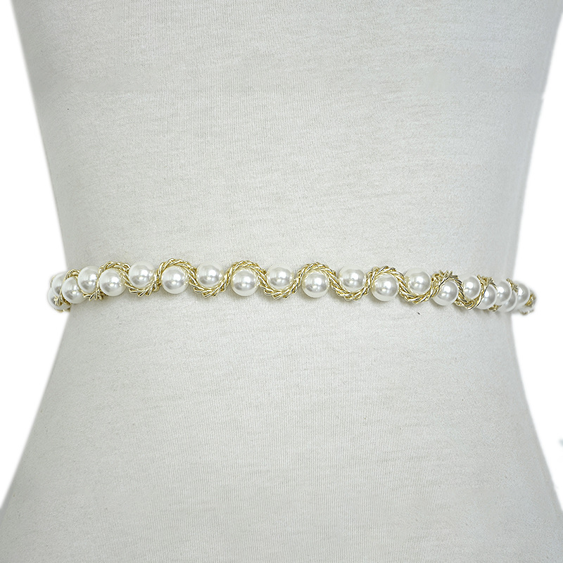 Perlen-Taillenkette für Damen, luxuriöses und süßes Temperament, vielseitiger Rock, Pelz, Bauchtanz-Körperkette für Damen_voghion.com