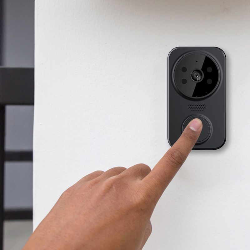 2-Wege-Audio, kabellose visuelle Gegensprechanlage, Türklingel mit Fernüberwachung, Indoor- und Outdoor-Überwachung, WiFi-Smart-Kamera_voghion.com