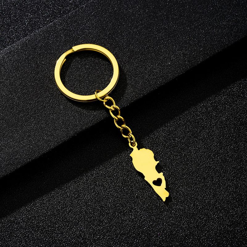 Portachiavi con ciondolo cavo libanese – Accessorio decorativo in acciaio inossidabile in stile business con catena_voghion.com