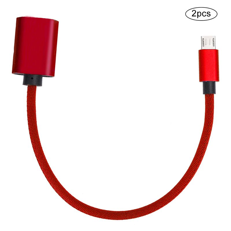 Type-C OTG Data Cable USB Adapter OTG Adapter Converter Micro USB Cables AUX Audio Cable Adapter For AndroidRed_voghion.com
