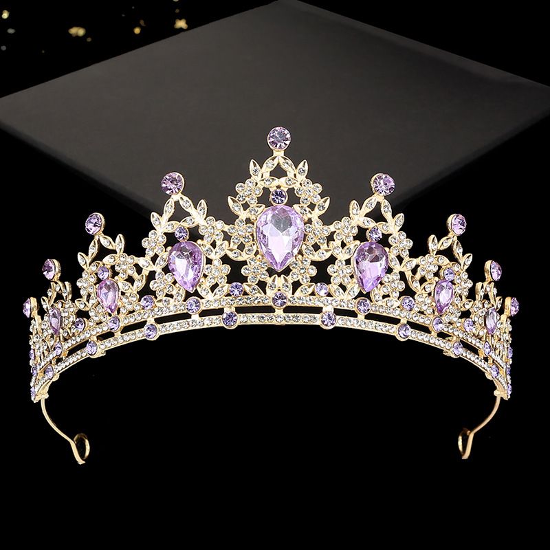 Corona nuziale in stile coreano, copricapo da esibizione per bambini, cerchietto in lega con strass, accessori per capelli in stile principessa, decorazioni per dolci_voghion.com