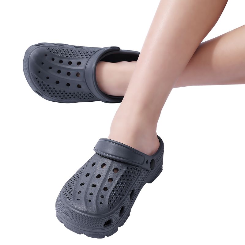 Bebealy Men Hole Clogs Slippers Men Garden Shoes For Men Arch Support Slides Summer Fashion Beach Slippers Non-slip EVA Slippers_voghion.com