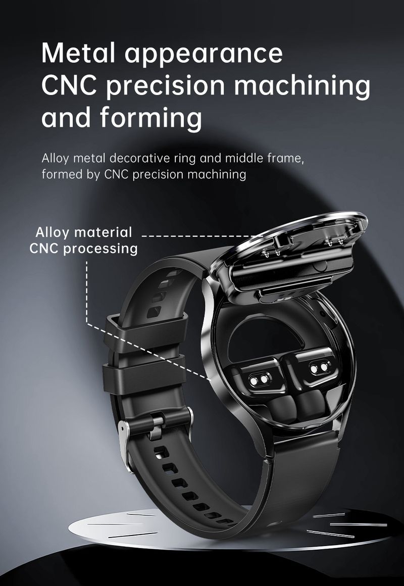 X10 Smartwatch With Bluetooth Earbuds 2-in-1 TWS Wireless Dual Ear Calling Music Fitness Tracker For Android, Heart Rate Monitor, Step Counter,_voghion.com