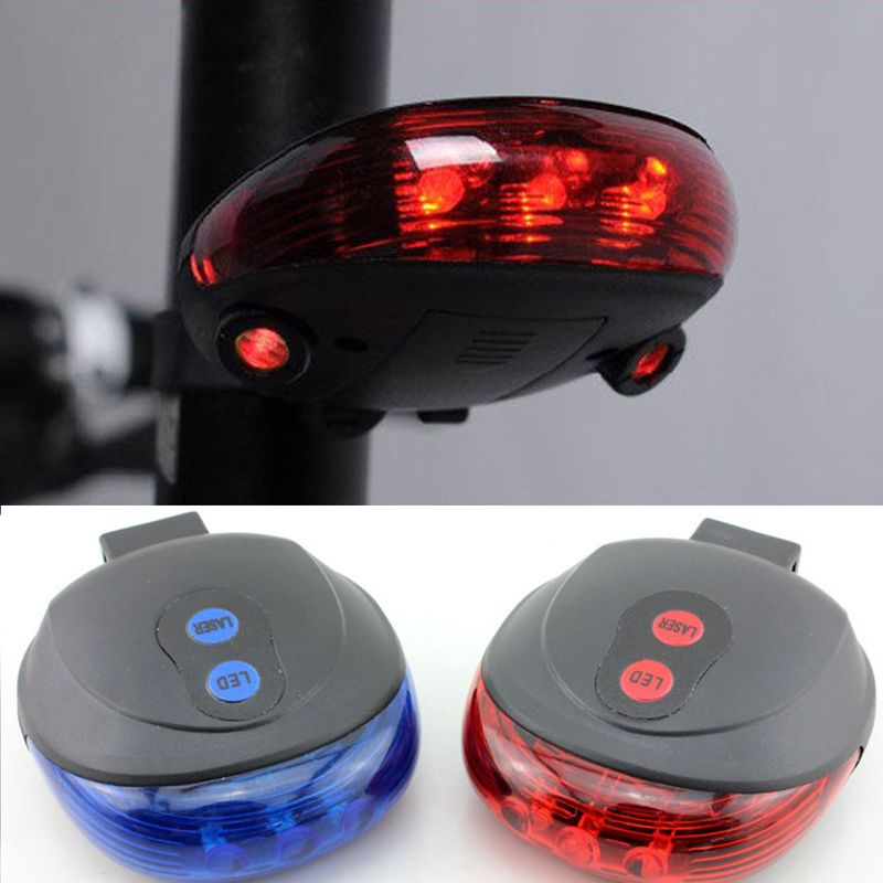 Kaou Mountain Bicycle Bike Cycle Rear Tail Warning Lamp 5 LED Light Flash Mode_voghion.com