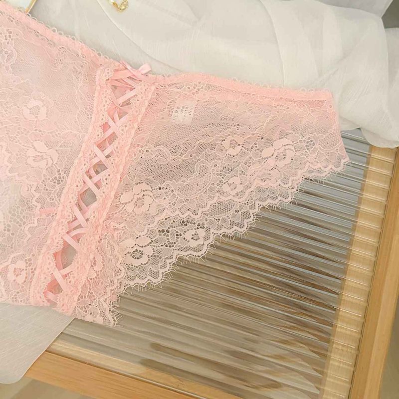 LuvBox, nuove mutandine sexy in pizzo con ciglia in stile giapponese per donna, con cinturino sottile incrociato, slip da donna traspiranti e senza cuciture_voghion.com