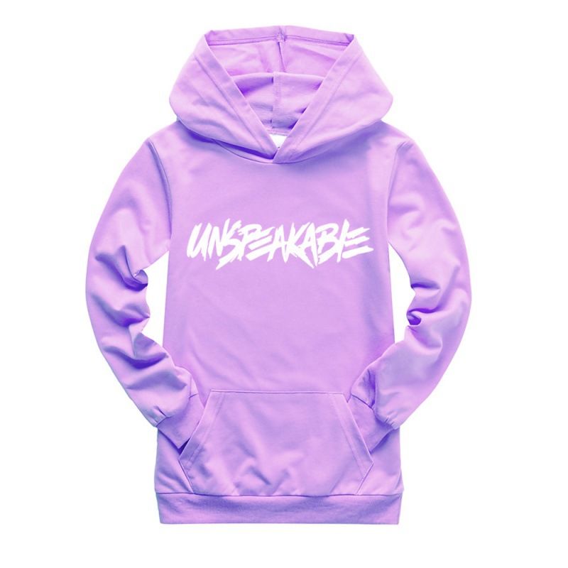 Felpa con cappuccio e tasca a maniche lunghe per bambini, modello K1146, taglia 100-170_voghion.com