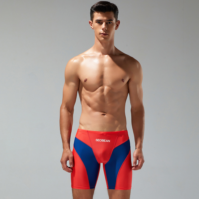 SEOBEAN Hibbing neue Mode für Männer mit niedriger Taille, lange Boxer-Badehose, heiße Frühlingshose, Herren-Badeanzug, Badehose im Großhandel_voghion.com