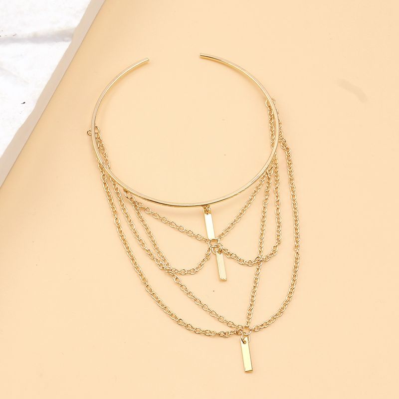 Personalisierte trendige Punk-Accessoires, verstellbare Kette, Quastenring, modisches offenes Armband für Frauen_voghion.com