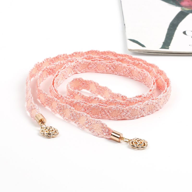 Embroidery Braided Belt - Adjustable Waist Rope (Handmade, Boho & Retro Style)_voghion.com